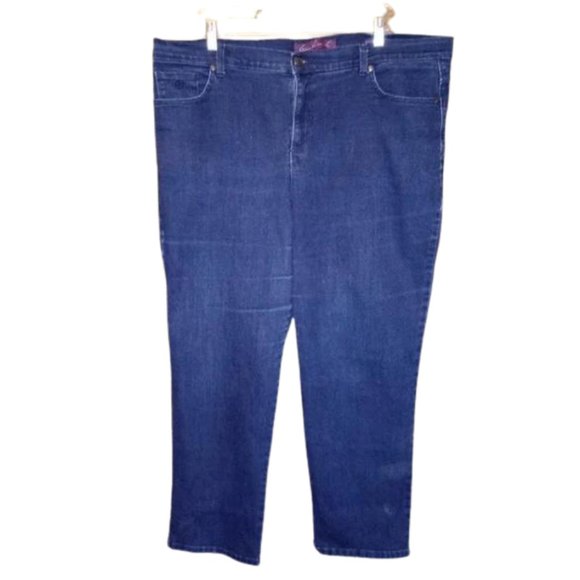 Gloria Vanderbilt Blue Jeans Amanda Fit Short Plus Size 18W - Picture 1 of 4